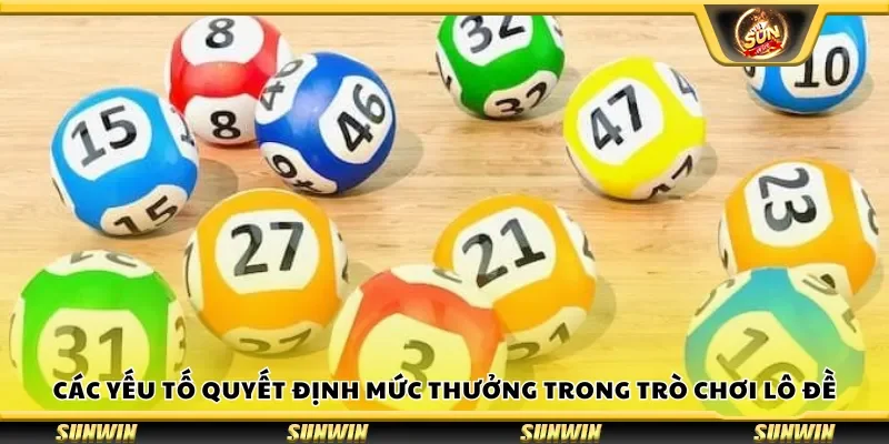 Các yếu tố quyết định mức thưởng trong trò chơi lô đề