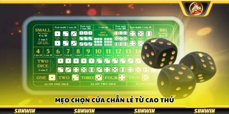 Mẹo chọn cửa chẵn lẻ từ cao thủ