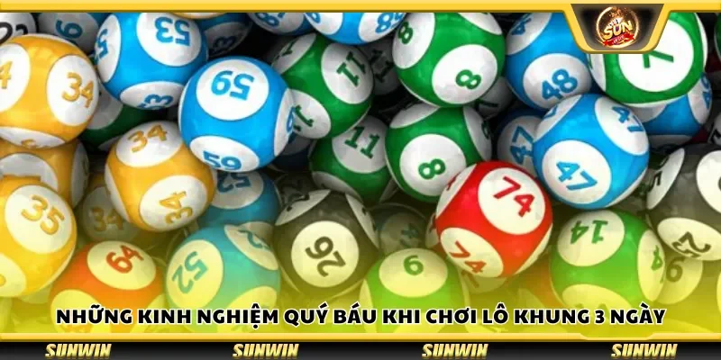 Những kinh nghiệm quý báu khi chơi lô khung 3 ngày